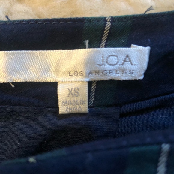 J.O.A. Los Angeles High Waist Plaid Tartan Midi Wrap Tie Pencil Skirt - XS / S - Picture 16 of 16